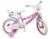 Bicicleta copii Toimsa Peppa Pig 16 inch, varsta 5-7 ani, inaltimea 110-120 cm, cos frontal si scaun pentru papusi, frana de mana pe ambele roti, scaun reglabil, roti ajutatoare detasabile