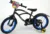 Bicicleta copii Volare Batman 16 inch, varsta 4-6 ani, inaltimea 104- 110 cm, roti ajutatoare, scaun si ghidon ajustabile, frana de mana pe ambele roti, clopotel