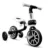Bicicleta copii cu roti ajutatoare Ecotoys LC-V1311 alb cu negru, de la 2 ani pana la 20 kg, inaltime ajustabila sa 33-36cm, poate fi folosita in 4 configuratii
