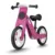 Bicicleta copii din lemn fara pedale Ricokids Roz, roti spuma EVA, de la 2 ani, inaltimea scaunului 33-43 cm, manere cauciucate, scaun moale din spuma