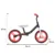 Bicicleta copii fara pedale Byox Zig-Zag Red 12 inch, roti din cauciuc EVA, scaun ajustabil pe inaltime de la 36 cm pana la 45 cm, de la 2 ani pana la greutatea maxima admisa de 20 kg