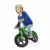 Bicicleta copii fara pedale Chillafish BMXie 02 Kiwi 12 inch, varsta 2-5 ani, suport pentru picioare si frana integrata, scaun reglabil de la 32 la 39 cm, anvelopele RubberSkin
