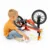 Bicicleta copii fara pedale Chillafish BMXie Moto Red 12 inch, placi turbo de sunet, scaun reglabil de la 32 la 39 cm, anvelopele RubberSkin, varsta 2-5 ani