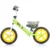 Bicicleta copii fara pedale Chipolino Speed green 12 inch, de la 2 ani pana la greutatea de 30 kg, scaun si ghidon reglabile pe inaltime, cadru extrem de usor