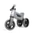 Bicicleta copii fara pedale Funny Wheels Rider Sport 2 in 1 Grey, transformabila din bicicleta cu 3 roti in 2 roti, varsta 1- 3 ani, inaltime scaun 27-29 cm, roti de cauciuc, greutate redusa 1,7 kg