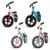 Bicicleta copii fara pedale Kidwell Rebel Mint 12 inch, ghidon ajustabil pe inaltime, greutate redusa, roti spuma EVA, scaun reglabil pe inaltime, de la 2 ani