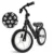 Bicicleta copii fara pedale Kidwell Rebel Panda 12 inch, ghidon ajustabil pe inaltime, greutate redusa, roti spuma EVA, scaun reglabil pe inaltime, de la 2 ani