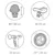 Bicicleta copii fara pedale Kidwell Rebel White 12 inch, ghidon ajustabil pe inaltime, greutate redusa, roti spuma EVA, scaun reglabil pe inaltime, de la 2 ani