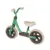 Bicicleta copii fara pedale QPlay Trainer Balance bike verde 10 inch, varsta 2-4 ani, sa din piele ecologica, inaltime ajustabila la ghidon si scaun, roti din spuma EVA cu densitate ridicata