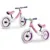 Bicicleta copii fara pedale Ricokids 760102 alb – roz 12 inch, scaun moale din spuma si reglabil pe inaltime, roti gonflabile, manere cauciucate cu opritoare