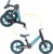 Bicicleta copii fara pedale Ronny Denim Albastru Skiddou 12 inch, pliabila, scaun reglabil 35.5-40 cm, roata din fata are sistem de suspensii, roti spuma EVA+PU, ghidon reglabil pe 2 nivele, de la 2 ani