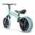 Bicicleta copii fara pedale Yvolution Y Velo Junior Eco green 9 inch, roti duble spate, varsta 18 luni-3 ani, scaun si ghidon reglabile in inaltime, greutatea maxima a copilului 20 kg