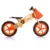 Bicicleta copii fara pedale din lemn Joy Ride Balance Orange 12 inch, scaun reglabil pe inaltime 34-38 cm, roti EVA, clopotel, gentuta accesorii, ghidon cu posibilitate de blocare