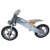 Bicicleta copii fara pedale din lemn R10 gri R-Sport, cu roti din spuma eva, varsta 2-5 ani, scaun reglabil, geanta pentru obiecte mici, sarcina maxima admisa 25 kg