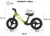 Bicicleta de echilibru pentru copii, Adamex Speed M8, pliabila, fara pedale, cu Saua reglabila si manere confortabile, 2-5 ani, pana la 35 kg, Lime Green