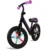 Bicicleta fara pedale Kidwell Rebel Neon Pink, roti din spuma eva cu lumini led