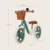 Bicicleta fara pedale Lionelo Alex Plus cu roti din spuma Eva 12 inch Green Forest, scaun reglabil 30-35 cm, ghidon reglabil 52-58 cm, limitator al virajului ghidonului, roti EVA, cos pentru accesorii