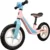 Bicicleta fara pedale cu lumini si muzica, Action One Toddler, roti gonflabile de cauciuc, 12 inch, Roz
