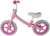 Bicicleta fara pedale cu roti de 12 inch din spuma EVA, cu scaun si ghidon reglabile in inaltime, Push Sport Roz, inaltime sezut 29-34 cm, de la 3 ani, inaltime recomandata 80-108 cm