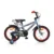 Bicicleta pentru baieti Byox Monster Grey 16 inch varsta 4-6 ani, frana de mana pe ambele roti, claxon, scaun si ghidon reglabile pe inaltime, roti ajutatoare