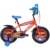 Bicicleta pentru copii Belderia Fastwheel Orange 2-4 ani, roti 12 inch, roti ajutatoare si frane V-Brake, cu ghiozdan
