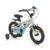 Bicicleta pentru copii Byox Select mint 14 inch, cu roti ajutatoare, varsta 3-5 ani, inaltimea 90-115 cm, frana de mana pe ambele roti, scaun reglabil, claxon inclus