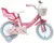 Bicicleta pentru copii Denver Disney Princess 14 inch, frana de mana pe ambele roti, clopotel, roti ajutatoare detasabile, suport pentru papusi, cosulet transport pe ghidon