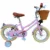 Bicicleta pentru copii KidsCare HappyGirl Roz 12 inch cu roti ajutatoare, frane de mana, cosulet, 2-4 ani
