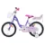Bicicleta pentru copii Novokids SplendOr Boom PRO Edition Mov, Cosulet pentru papusi, Roti 14 inch, Greutate admisa 50 kg, Cadru din otel, Roti ajutatoare detasabile, Ghidon reglabil pe inaltime
