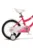 Bicicleta pentru copii Velors V1604B Fucsia 16 inch cu roti ajutatoare, cosulet, cadru din otel, varsta 4-6 ani