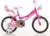 Bicicleta pentru copii fluturasi 14 inch, varsta 4-5 ani, inaltimea recomandata 95-115 cm, roti ajutatoare, saua si ghidonul sunt reglabile in inaltime,cosulet si scaunel pentru papusa