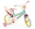 Bicicleta pentru fetite Toimsa Peppa Pig Green 14 inch cu roti ajutatoare, 2 cosulete, frana de mana pe ambele roti, scaun si ghidon reglabile pe inaltime