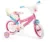 Bicicleta pentru fetite Toimsa Peppa Pig Pink 14 inch cu roti ajutatoare, 2 cosulete, frana de mana pe ambele roti, scaun si ghidon reglabile pe inaltime