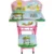 Birou pentru copii Novokids My first desk Roz Verde din MDF cu jucarii interactive, dimensiuni 68X43X65, cadru metalic