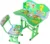 Birou pentru copii Novokids My first desk Verde din MDF cu jucarii interactive, dimensiuni 68X43X65, cadru metalic