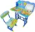 Birou pentru copii Novokids My little desk Albastru din MDF cu jucarii interactive,cadru metalic 70x44x67 cm