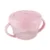 Bol pentru alimente cu manere si baza antiderapanta Kikka Boo Snack Me Up 300 ml Roz