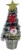 Brad artificial de Craciun Novokids Mini Christmas Tree Verde cu varfuri ninse, pentru casa si birou, Cu decoratiuni si suport incluse, Inaltime 35 cm