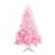 Brad artificial, inaltime 150 cm, coroana bogata, culoare roz, suport sustinere alb