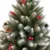Brad artificial nins deluxe 220 cm, 119 ramuri, 751 ace, structura densa, baza 158 cm