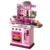 Bucatarie cu accesorii The Chef 53 piese roz 22x53x69 cm