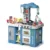 Bucatarie cu apa curenta si abur Ocie Kitchen Talented Chef albastra 72 piese