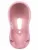 Cadita bebe cu dop de scurgere si baza antialunecare Bear Dark Pink 100 x 51 x 31 cm