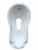 Cadita bebe cu dop de scurgere si baza antialunecare Bear White 100 x 51 x 31 cm
