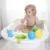 Cadita bebelusi Little Mom Angel Green cu reductor detasabil ergonomic cu fixare in ventuze inclus, echipata cu manere antiderapante, Dop de scurgere, 88 x 51 x 22 cm