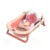 Cadita bebelusi pliabila Little Mom Dino Pink, include o perna de siguranta detasabila, termometru cu display digital, protectie anti-alunecare, 87x51x23 cm