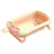 Cadita bebelusi pliabila Little Mom Starfish Pink, 94x50x22 cm, cu termometru display digital incorporat si Hamac moale ergonomic inclus, tavita depozitare, picioare antiderapante