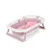 Cadita de baie pliabila cu reductor Chipolino Isla 81 cm Roz