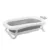 Cadita de baie pliabila cu scurgere Lorelli Royal 83 cm Grey