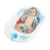 Cadita pentru copii, Little Mom, echipata cu manere antiderapante, Dop de scurgere, dimensiune 88 x 51 x 22 cm, si Reductor detasabil ergonomic cu fixare in ventuze inclus, Sunny Blue